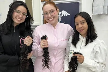 Estudantes do Integrado promovem ação de doação de cabelos para confecção de perucas oncológicas