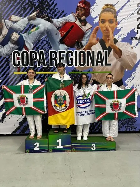  Alunos do Colégio Integrado conquistam medalhas na Copa Regional Sul de Taekwondo